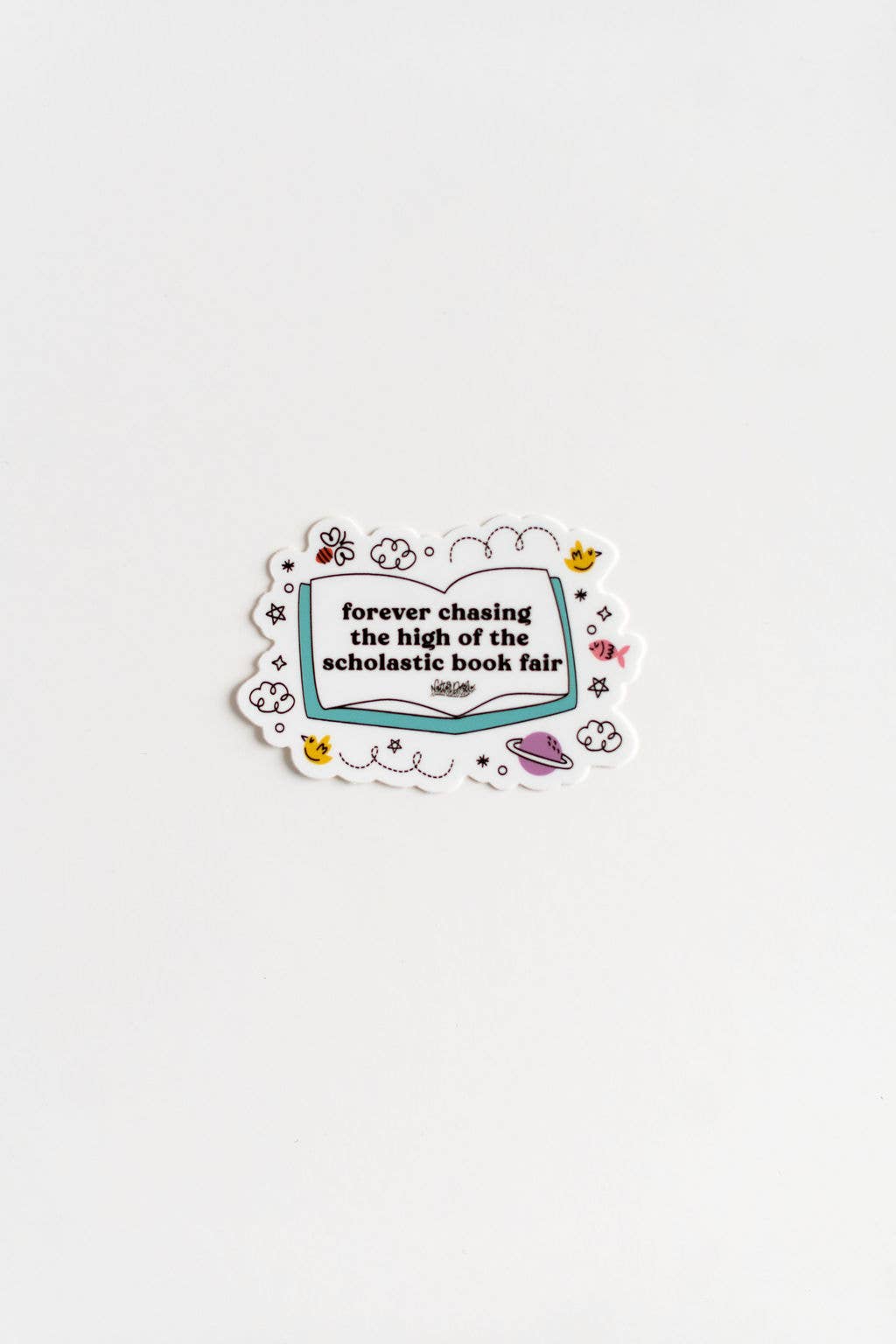 Scholastic Book Fair Nostalgia Sticker | Retro Reader Vinyl Decal