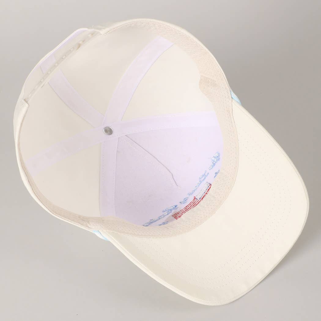 Land of Freedom American Flag Trucker Hat | Embroidered Patriotic Cap