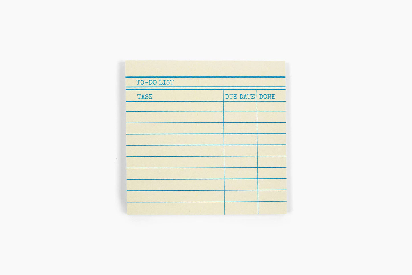 Library Card Sticky Notes | Yellow Vintage Reader Post-it® Pad