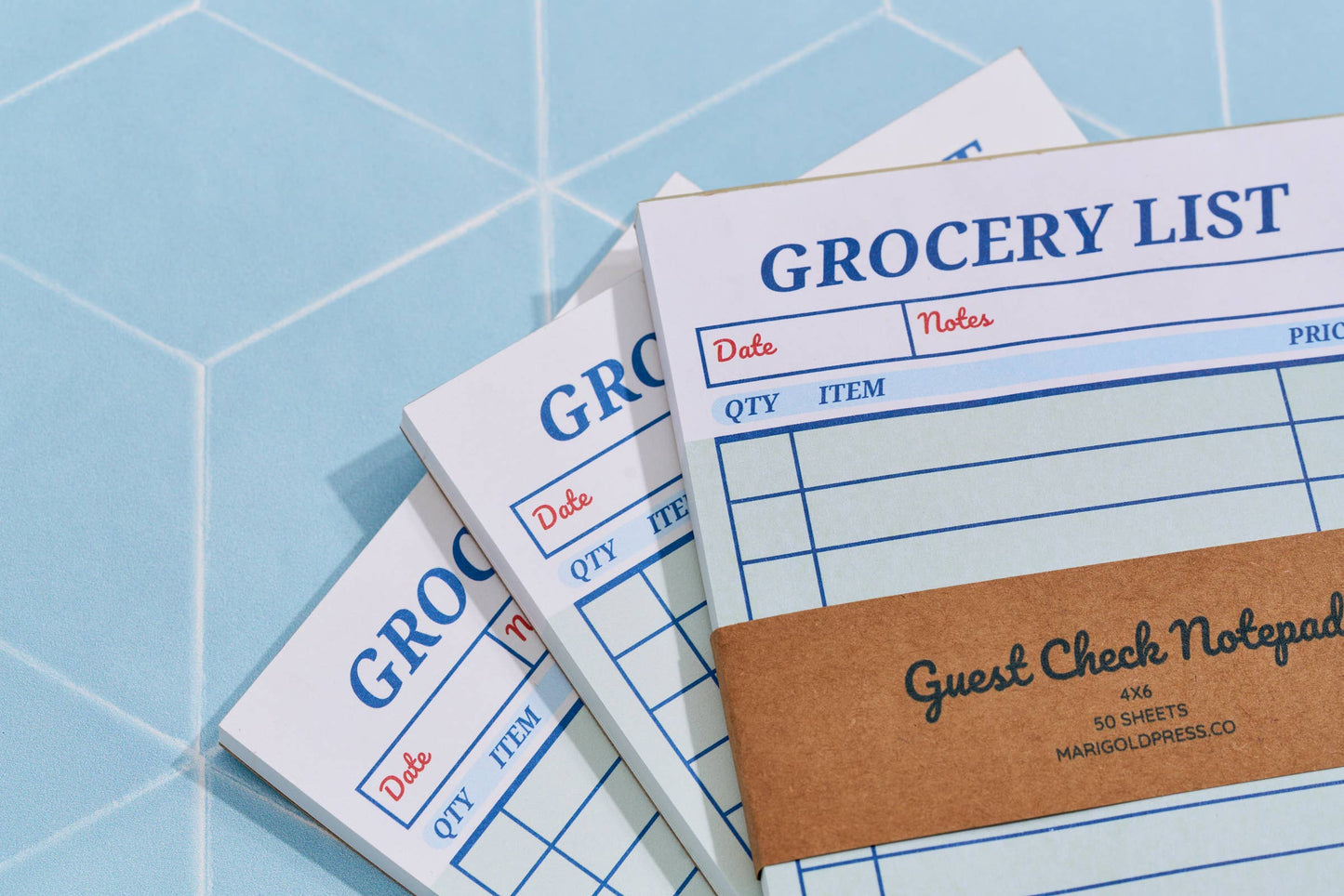 Guest Check Notepad Grocery List | Retro Diner To Do List Pad