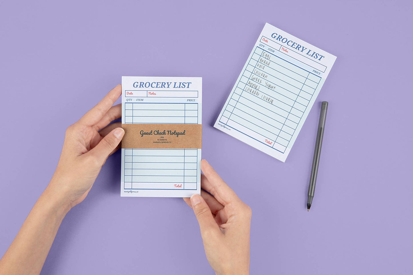 Guest Check Notepad Grocery List | Retro Diner To Do List Pad