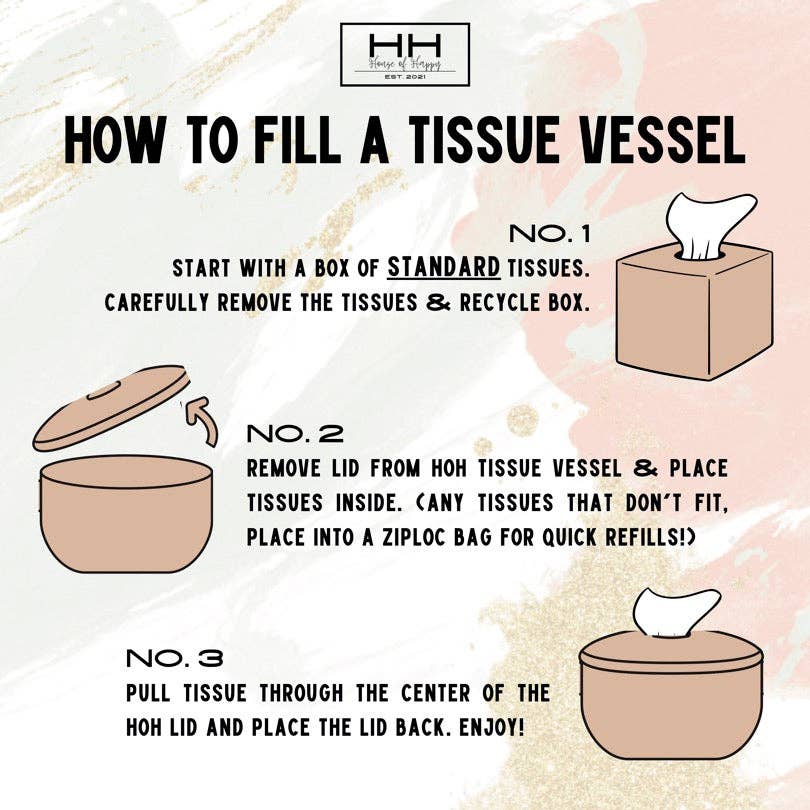 Viral Chloe Tissue Vessel Inspired | Modern Decorative Tissue Box Cover